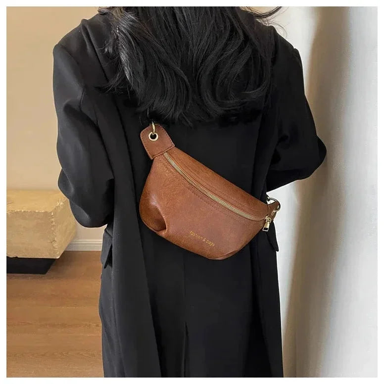 Sacoche Banane Marron