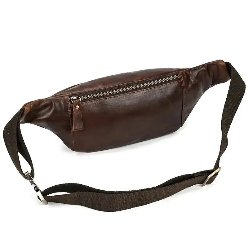 Sacoche Banane Cuir Homme