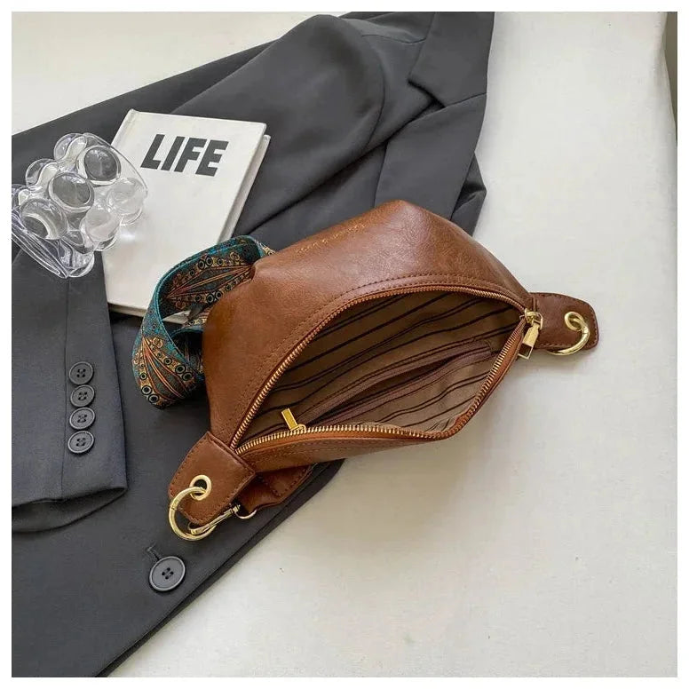 Sacoche Banane Marron